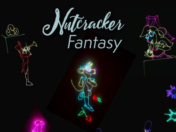 nutcracker fantasy laser show poster