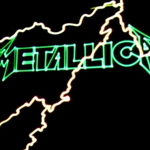 Poster for laser Metallica show
